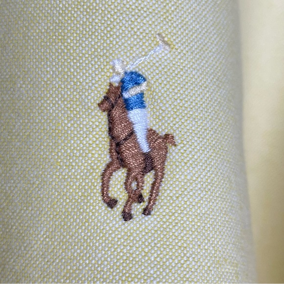 Polo Ralph Lauren Oxford Shirt | Men’s Slim Fit Yellow Button Down | XL - Picture 5 of 17